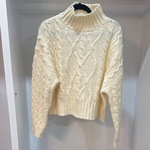 Cozy Cream Cable Knit Sweater